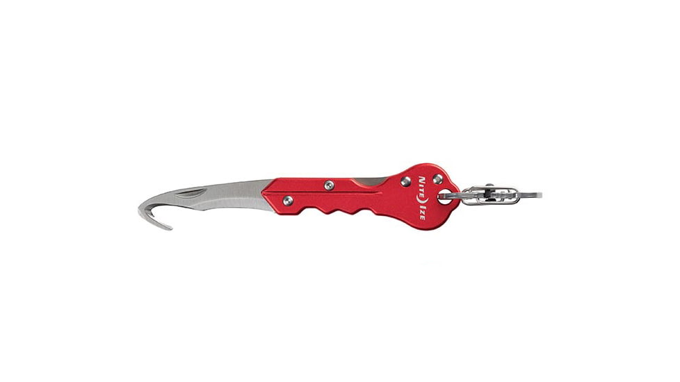 Nite Ize DoohicKey Key Chain Hook Knife, Red, KMTC-10-R7