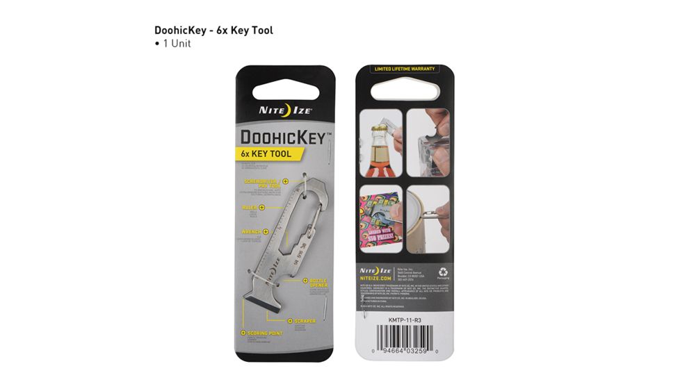Nite Ize DoohicKey Painter's Key Tool , Stainless, KMTP-11-R3S1