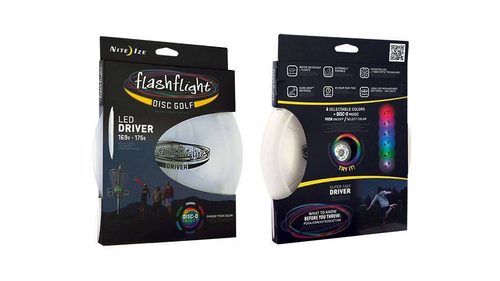 Nite Ize Flashflight LED Disc Golf Driver FGDD-07-R8