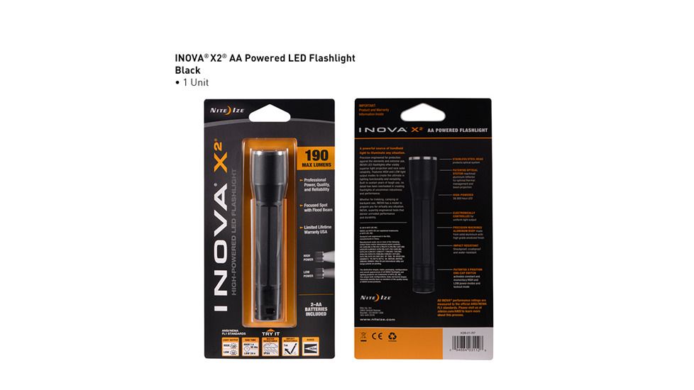 INOVA® X2® - AA Powered LED Flashlight