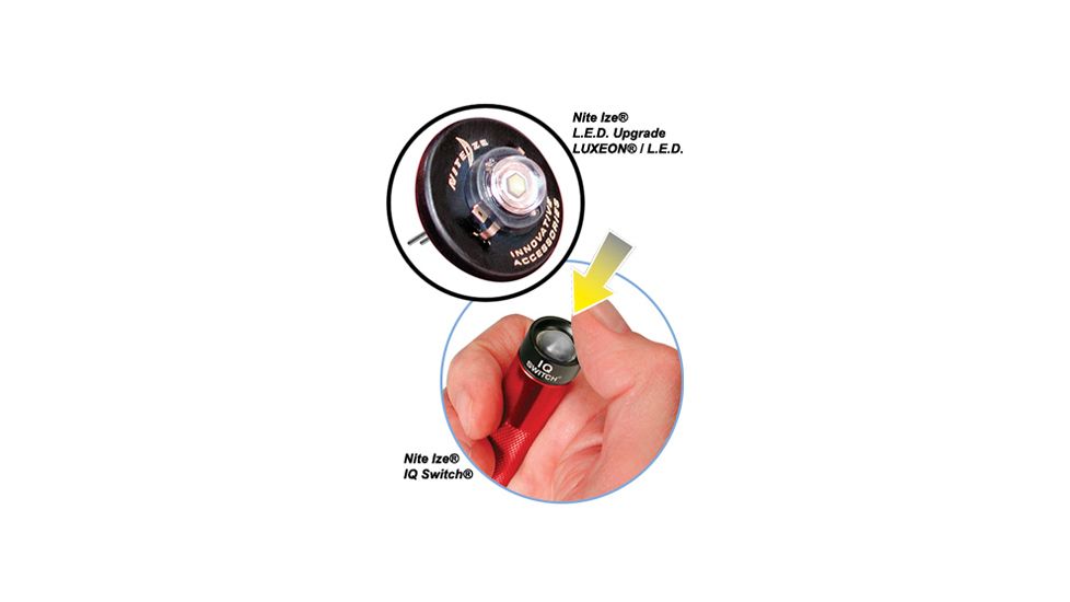 Nite Ize NIQ-07-1WC 1 Watt LED Upgrade Kit and IQ Switch for AA Mini Maglite Flashlights