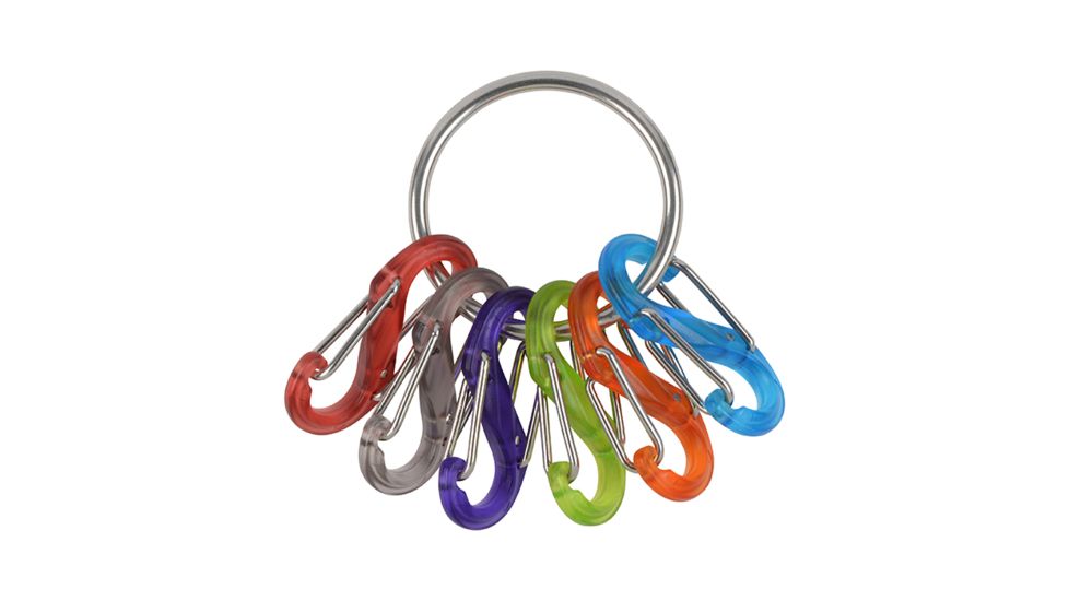 Nite Ize S-Biner KeyRing, Stainless, KRG2-11-R3