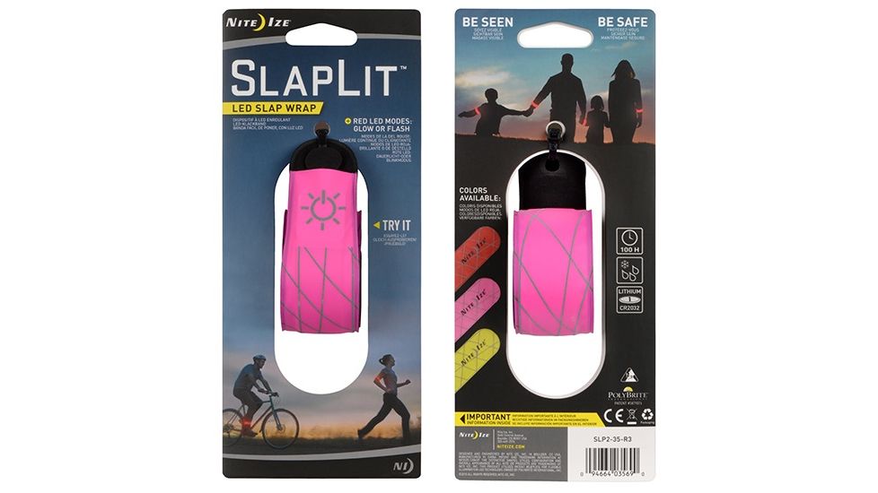 Nite Ize SlapLit LED Slap Wrap,Neon Pink SLP2-35-R3
