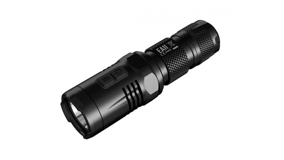 Nitecore EA11 Flashlight - 900 Lumens - Runs on 1 x 14500 or 1 x AA, Black NITECORE-EA11