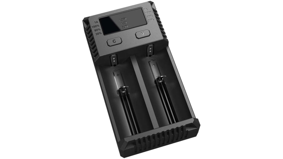 Nitecore I2 Intellicharger 2-Slot Universal Battery Charger, Black, 6952506491384