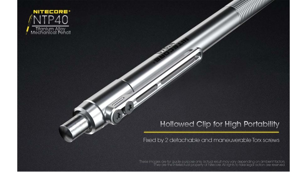 Nitecore Mechanical Pencil, Silver, NTP40