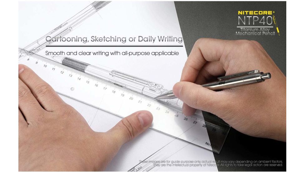 Nitecore Mechanical Pencil, Silver, NTP40