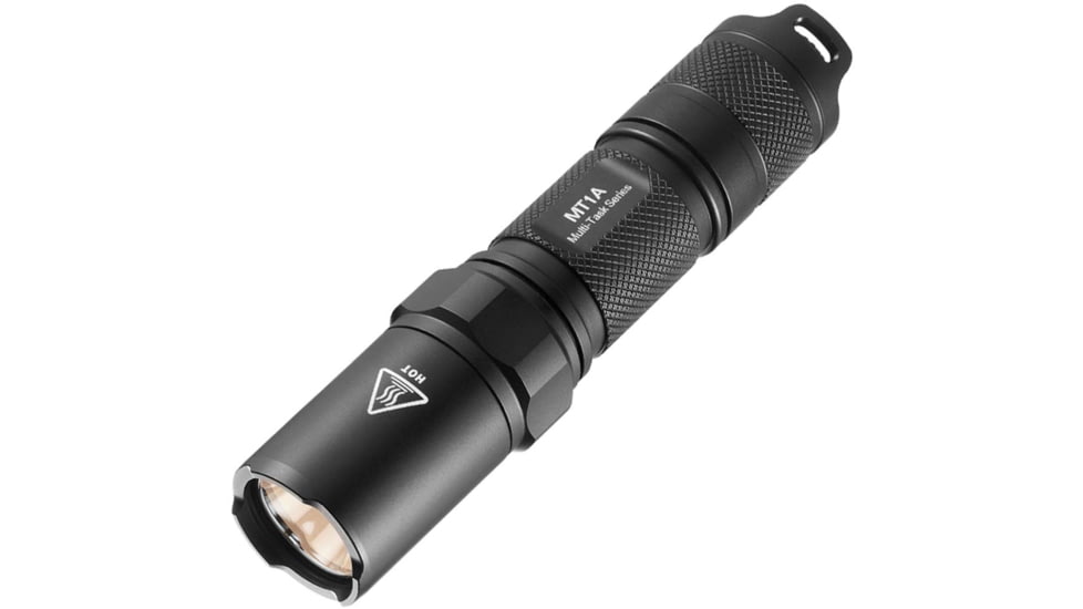 Nitecore MT1A Multi-task 180 Lumen EDC LED Compact Flashlight, Use 1xAA Battery, Black, 6952506400720