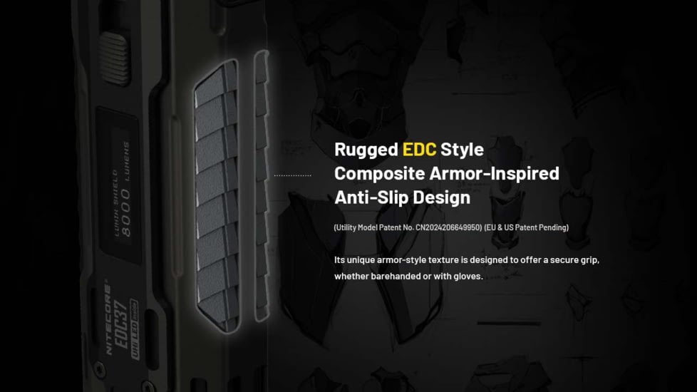 Nitecore EDC37 USB-C Rechargeable 8000 Lumens LED EDC Flashlight