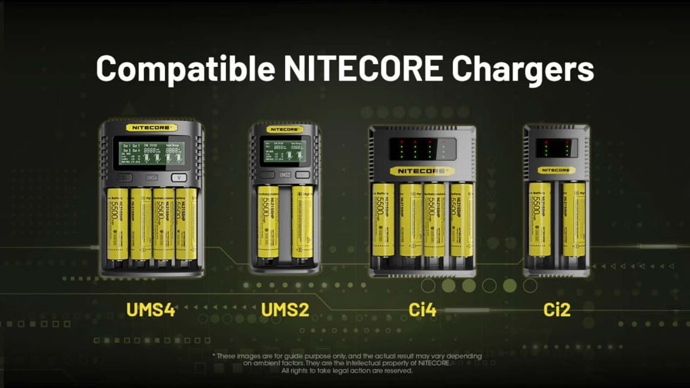Nitecore NL2155HP 5500mAh 21700 Rechargeable Battery
