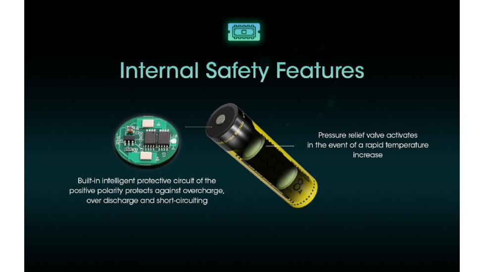 Nitecore NL1836HP 3600mAh Rechargeable 18650 Battery, Yellow, BAT-NITE-18650-NL1836HP