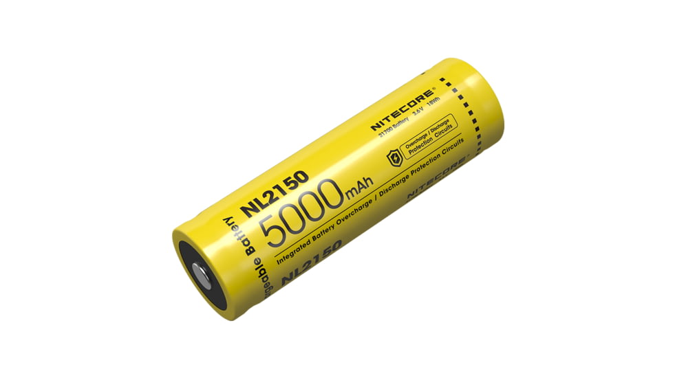 Nitecore NL2150 21700 5000mAh Rechargeable Li-ion Battery, Yellow, 6952506492848