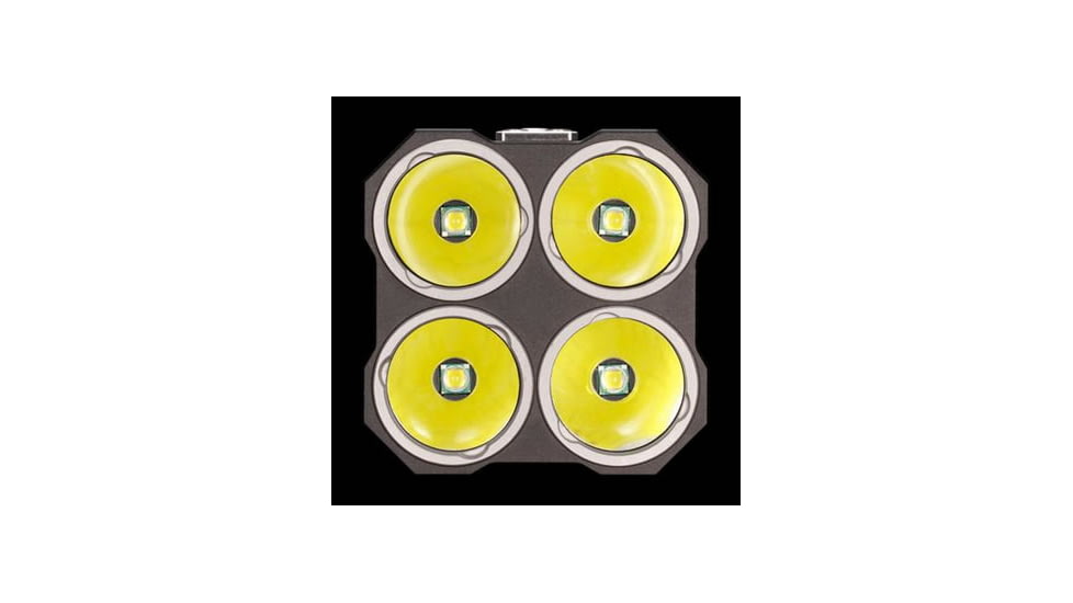 Nitecore Tiny Monster TM26 Quad Ray 3800 Lumens 4 x CREE XM-L2 LED Light, Black, Uses 4x 18650 or 8x CR123A NITECORE-TM26-XML2