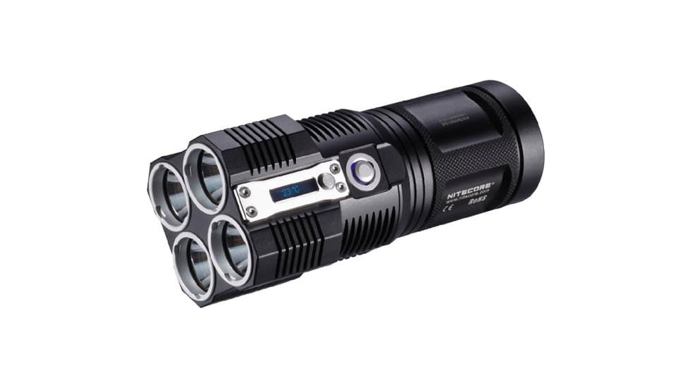 Nitecore Tiny Monster TM26 Quad Ray 3800 Lumens 4 x CREE XM-L2 LED Light, Black, Uses 4x 18650 or 8x CR123A NITECORE-TM26-XML2