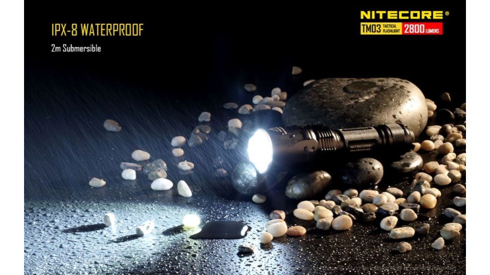 Nitecore TM03 Tiny Monster Flashlight CREE XHP70 LED 2800 Lumens, Black NITECORE-TM03