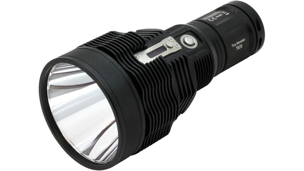 Nitecore TM38-LITE Tiny Monster Lite Rechargeable Flashlight, CREE XHP35 HI D4, 1800 Lumens, Uses 4 x 18650 DIM, Black NITECORE-TM38-LITE