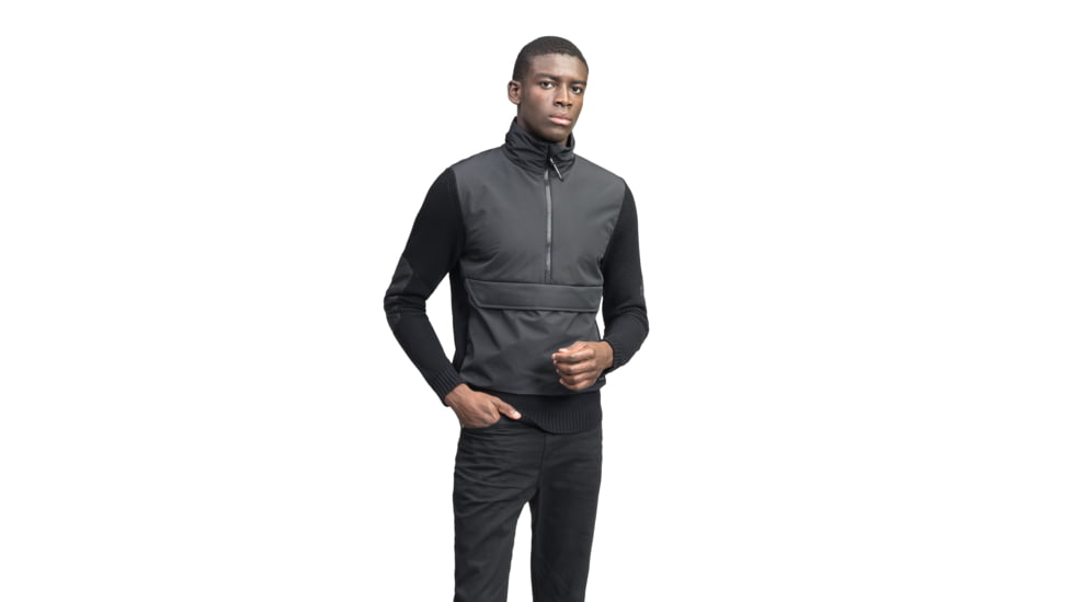 Nobis Wai Half Zip Sweaters - Mens, Black, Extra Large, WAI-Black-XL