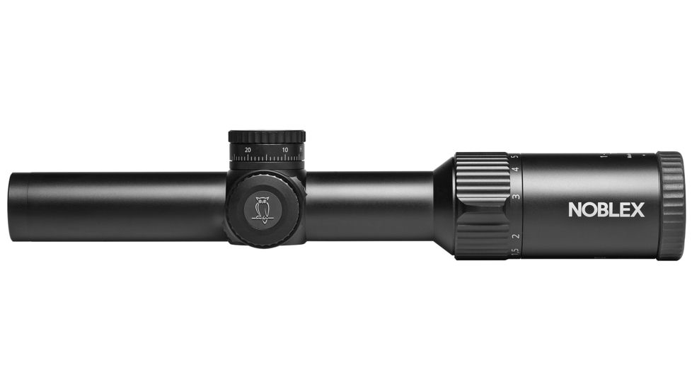 Noblex-Docter Optics N6 Comfort Rifle Scope, 1-6 x 24mm, 30mm Tube, Illuminated 0 Reticle, Black, 56845
