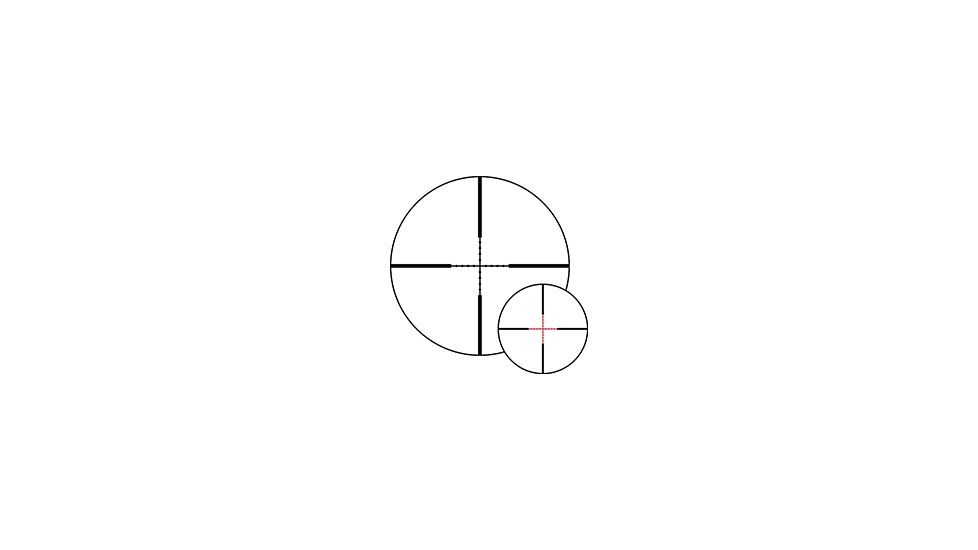 Noblex-Docter Optics Vector Rifle Scope, 2.5-15x50mm, 30mm Tube, Second Focal Plane, 1/4 MOA, MilDot Reticle, Black, 56428