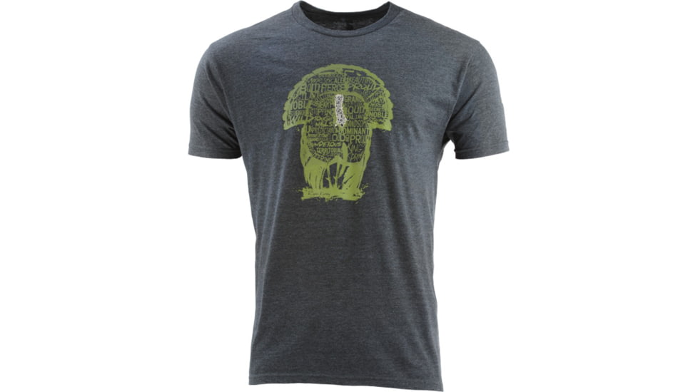 Nomad Gobbler Word Cloud Men's T-shirt Heather Grey Small