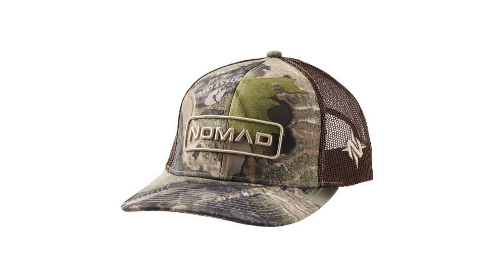 Nomad Hunter Trucker Hat Mossy Oak Droptine Osfm