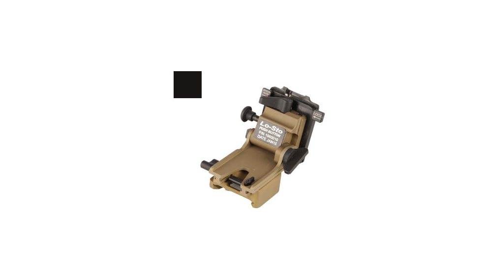 Norotos LoSto Helmet Mount, Push Button, PVS 7/14 &amp; PVS 15/18/21/31, Black, One Size, 1960010BLK-4