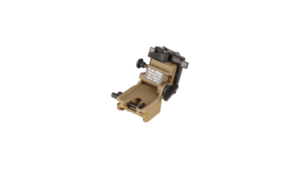 Norotos LoSto Helmet Mount, Push Button, PVS-15/18/21/31, Coyote Brown, One Size, 1960010CB-2