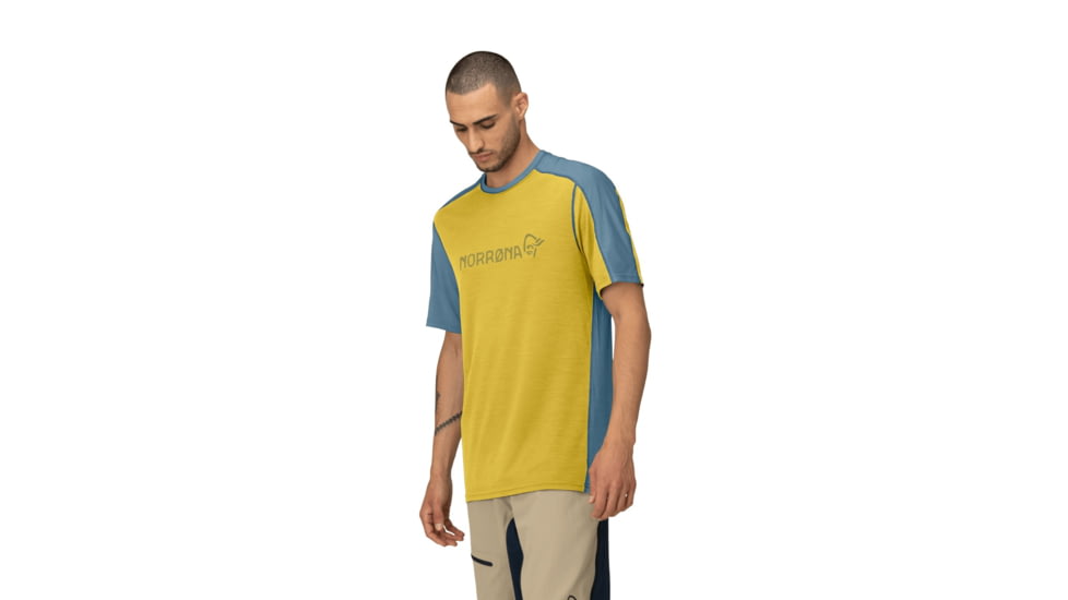Norrona Falketind Equaliser Merino T-Shirt - Mens, Calendula, Medium, 1821-22-5566-M