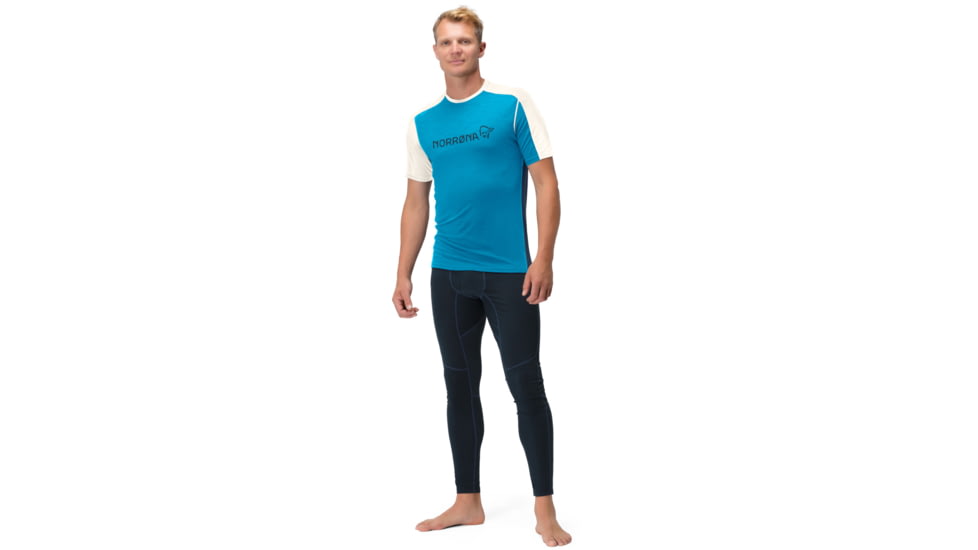 Norrona Falketind Equaliser Merino T-Shirt - Mens, Hawaiian surf/Indigo Night, 2XL, 7042698472397