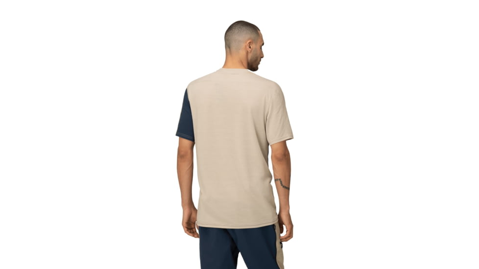 Norrona Falketind Equaliser Merino T-Shirt - Mens, Indigo Night/Pure Cashmere, Extra Large, 1821-22-2017-XL