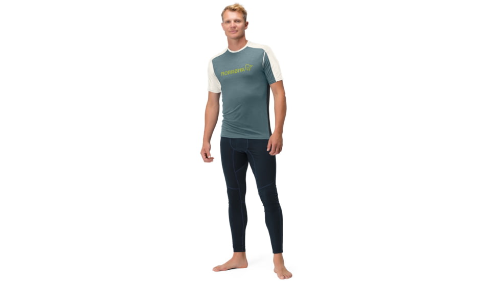 Norrona Falketind Equaliser Merino T-Shirt - Mens, North Atlantic/Snowdrop, 2XL, 7042698472441