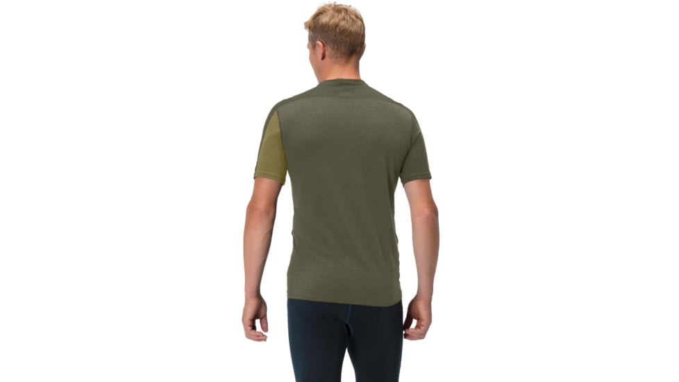 Norrona Falketind Equaliser Merino T-Shirt - Mens, Olive Drab/Olive Night, Extra Large, 1821-22 3908 XL