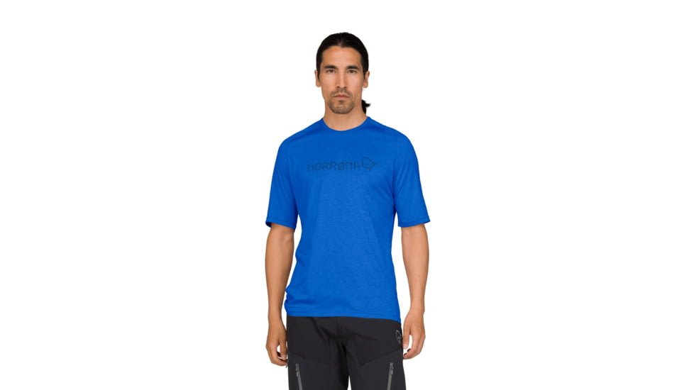 Norrona Fjora Equaliser Lightweight T-Shirt - Mens, Skydiver, Large, 2233-25-2336-L