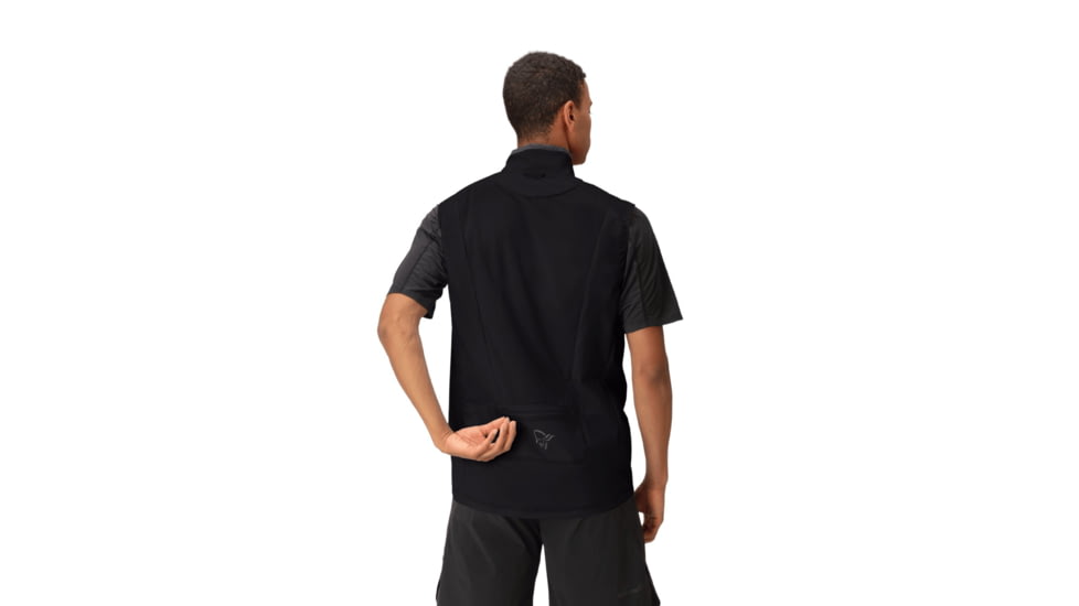 Norrona Senja Aero 90 Vest - Mens, Caviar, Medium, 5819-23-7718-M