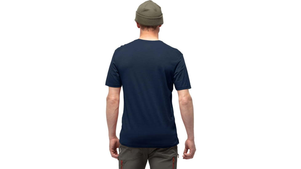 Norrona Svalbard Wool T-Shirt - Mens, Indigo Night/Blue Fog, Small, 2419-19 2378 S