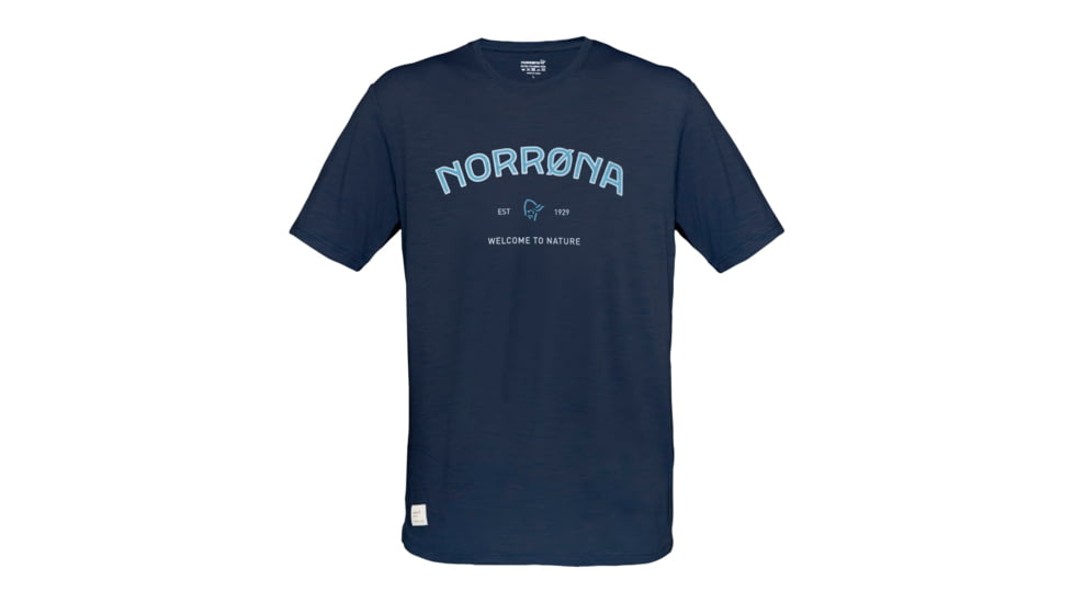 Norrona Svalbard Wool T- Shirt - Mens, Indigo Night/Heritage Blue, Small, 7042698430946