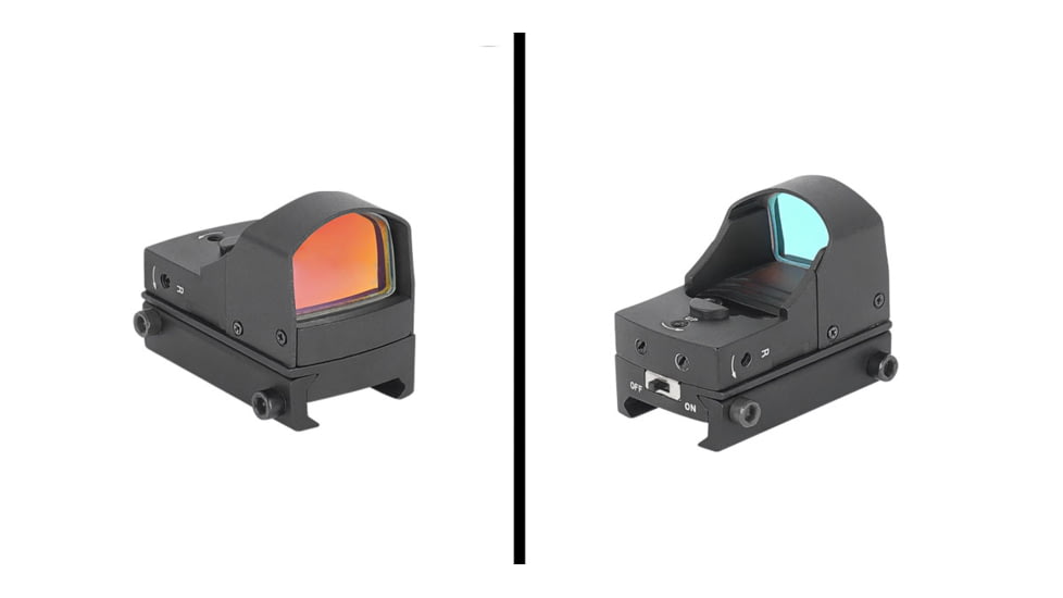 Northtac Assault 1-4x28 Rifle Scope w/Micro Red Dot, 30mm Tube, Second Focal Plane, Mil Dot Reticle, Black, NT1428BH