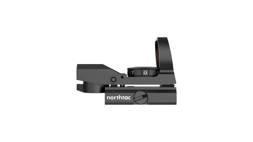 Northtac MVR 1x Red Dot Reflex Sight, Mil Dot Reticle, Red Illumination, Black, MVR-01