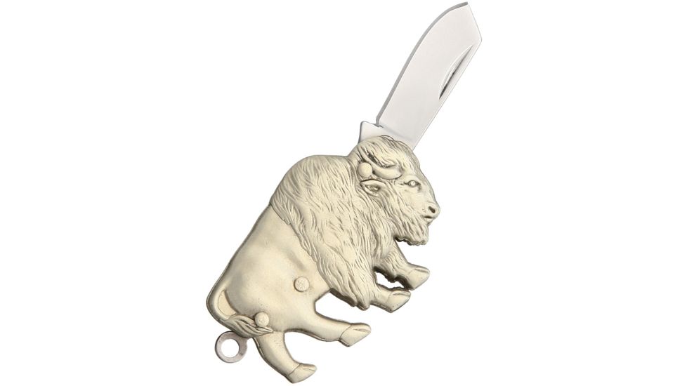 Novelty Cutlery Buffalo Knife Folding Knife,1in,Cast Metal Handle NV271