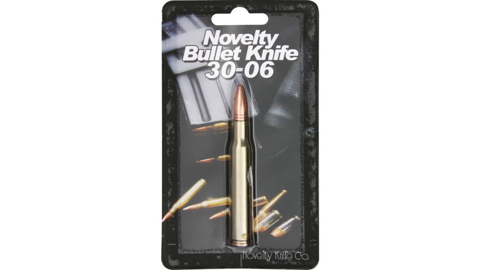 Novelty Cutlery Bullet Knife 30-06 Folding Knife,2in,Cast Metal Handle NV266