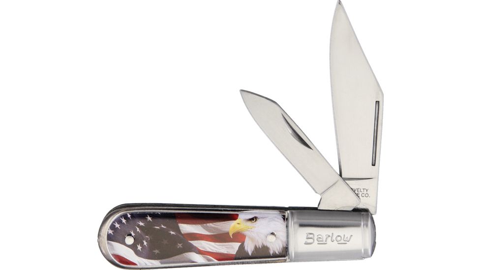 Novelty Cutlery Freedom Barlow Folding Knife,Stainless Steel,Standard Edge,Clip and Pen NV283