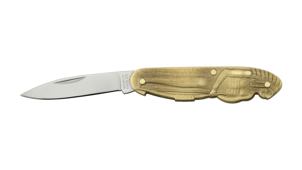 Novelty Cutlery Indian Brass Folding Knife NV234