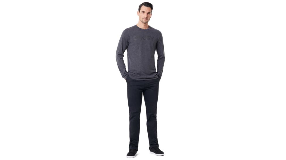 Oakley SI Mark II Long Sleeve Tee - Mens, Jet Black Heather, 3XL, 457134-01S-XXXL