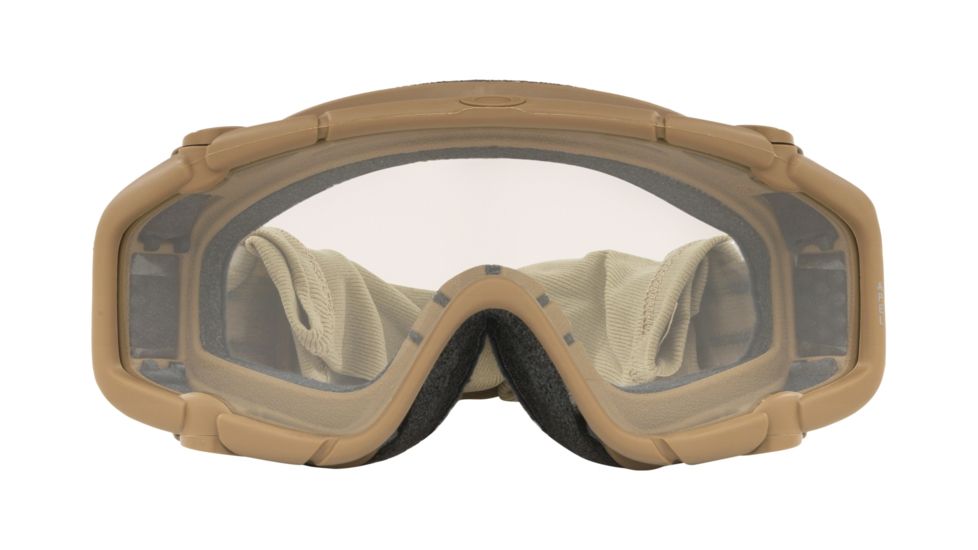 Oakley SI Ballistic Goggle UPLC,Terrain Tan Frame,Shield Clear/Grey Lens 53-114