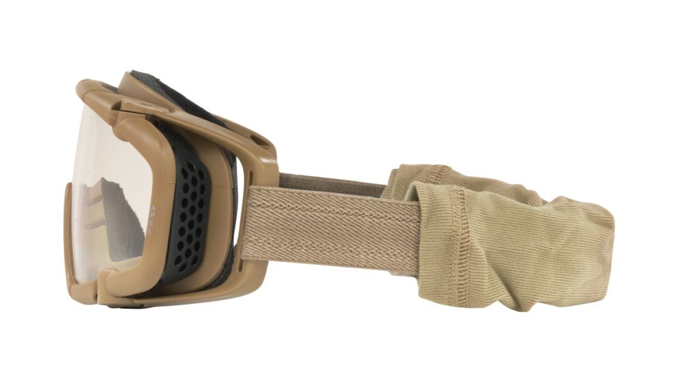 Oakley SI Ballistic Goggle UPLC,Terrain Tan Frame,Shield Clear/Grey Lens 53-114