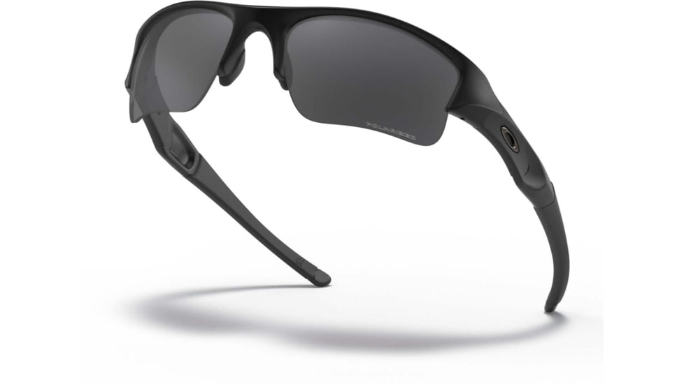 Oakley SI Flak Jacket XLJ Sunglasses, Matte Black Frame, Gray Polarized Lens, 11-435