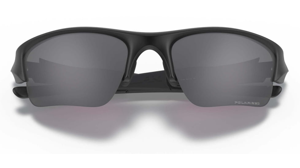 Oakley SI Flak Jacket XLJ Sunglasses, Matte Black Frame, Gray Polarized Lens, 11-435