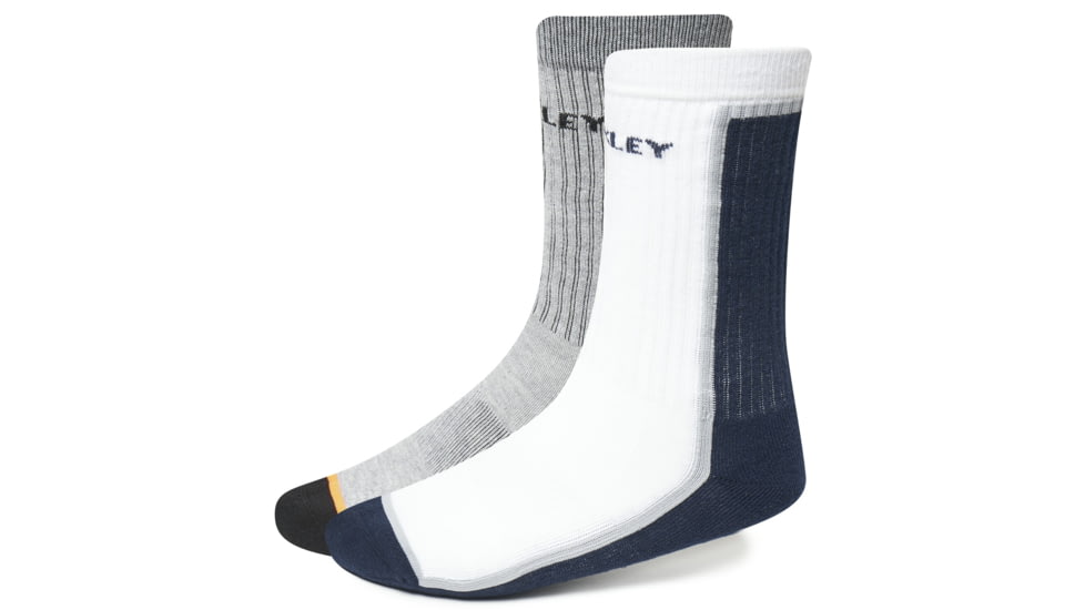Oakley SI Half Color Socks - Mens, White, Medium, 93276-100-M