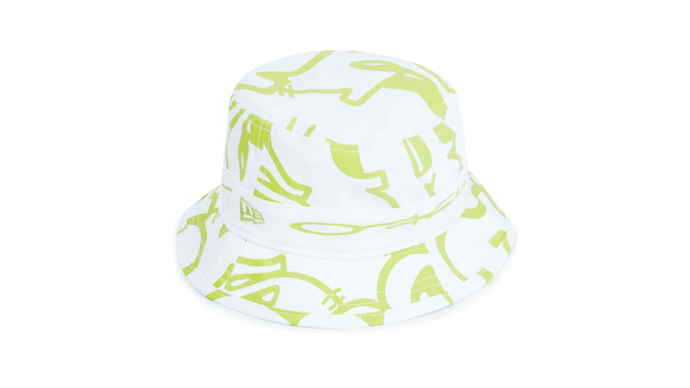 Oakley SI Staple Graffiti Bucket Hat - Mens, Lime/White Graffiti P, Medium/Large, 912211-95B-95B-M/L