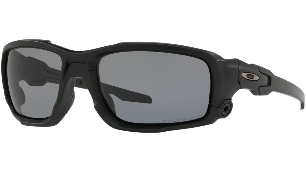USED Oakley SI Standard Issue Ballistic Shocktube Safety Glasses, Matte Black w/Grey Polarized, OO9329-09, EDEMO1